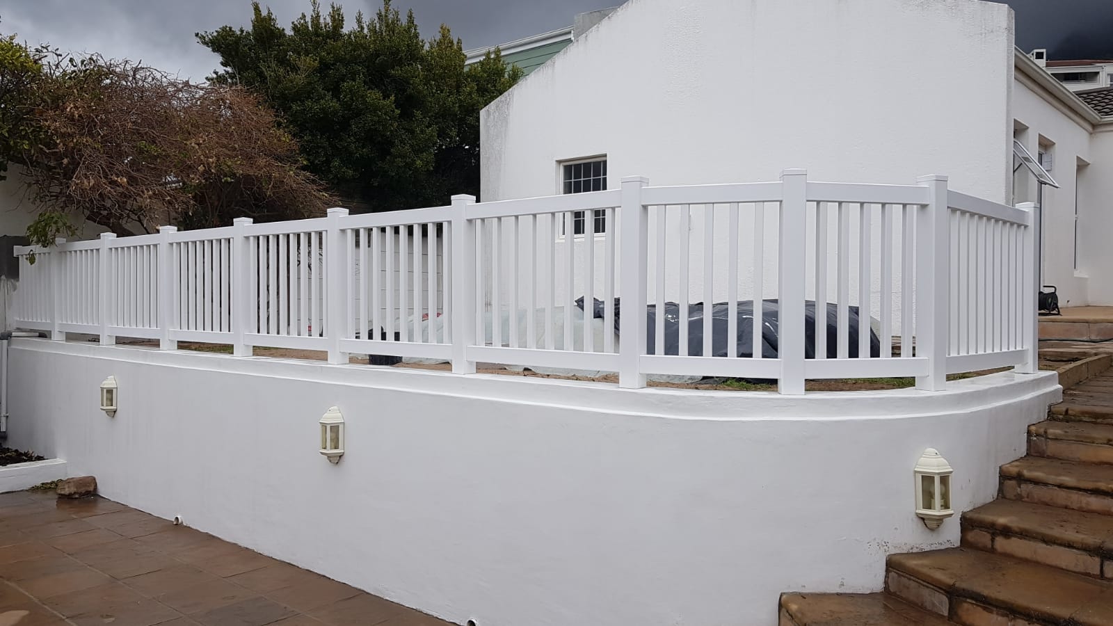 PVC balustrade installation project by Perfect View Fencing
