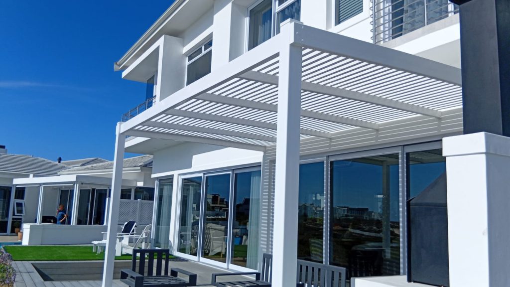 PVC pergola installation project by Perfect View Fencing